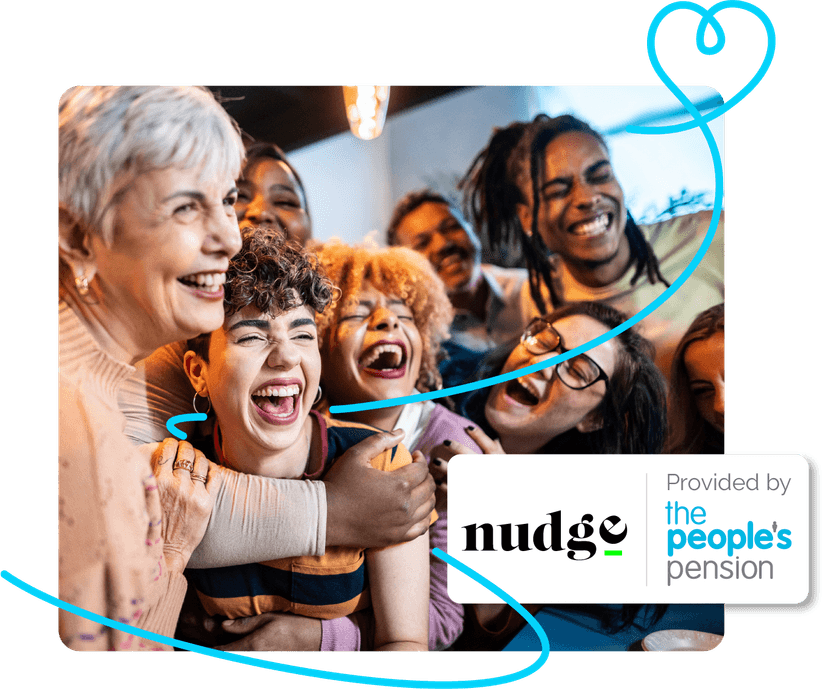 Image showing partnership between The People’s Pension and nudge