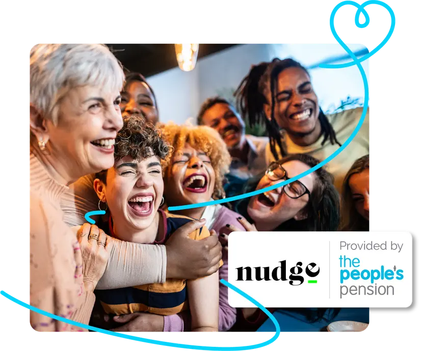 Image showing partnership between The People’s Pension and nudge